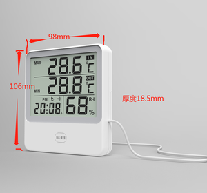 Higrômetro Termômetro Digital Doméstico Higrômetro Eletrônico Termômetro Interior Sala Interna Estação Meteorológica Despertador - Product Image 3