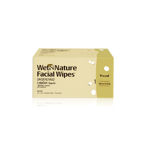Lingettes faciales Wet Nature 9 feuilles à l'extrait de riz Soin quotidien de la peau Tous types de peau Format voyage - Product Image 2