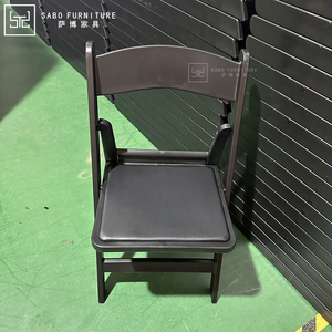 Preto Branco Resina Dobrável Cadeiras Atacado Pátio Ao ar livre PP Mesas Cadeiras para Eventos Jardim Dobrável Casamento Cadeira Plástico - Product Image 1