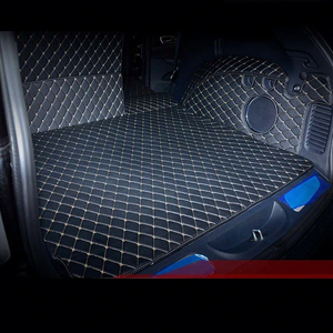 Tappetino in Pelle per Bagagliaio Auto per <span class=keywords><strong>Jeep</strong></span> Grand Cherokee Wk2 2011-2019, Kit Tappetini Posteriori - Product Image 5