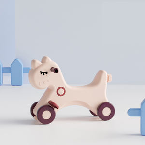 Plastik Hadiah Natal Bayi Dalam Ruangan Luar Ruangan Tempat Bermain Balita Anak Hewan Kecil Kursi Naik Mainan Kuda Goyang untuk Anak-anak - Product Image 6