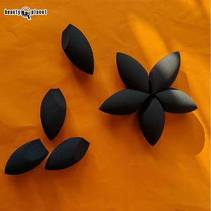Beauty Planet Éponge de maquillage sans latex en gros Éponge de beauté de maquillage noire Mélangeur Éponges de mélange de maquillage avec logo personnalisé - Product Image 3