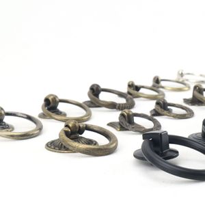 Poignée de tiroir ronde en alliage de zinc à trou unique pour armoire et placard - Product Image 2