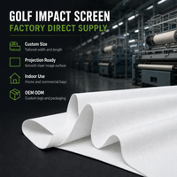 Écran de projection pour simulateur de golf personnalisé, écran d'impact, filet de pratique de golf intérieur, écran de frappe pour usage domestique et commercial