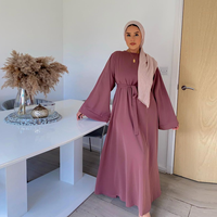 Desain Terbaru Jilbab Arab Turki Dubai Panjang untuk Wanita Muslim Gaun Islami Abaya