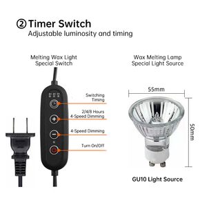 Dài dịch vụ cuộc sống ấm hơn ánh sáng ban đêm trang trí 3-in-1 đa chức năng nến ấm hơn đèn với màu sắc tùy chỉnh - Product Image 6