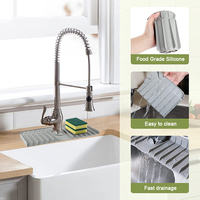 Eversoul-Tapis protecteur d'évier en silicone pour cuisine, salle de bain, comptoir