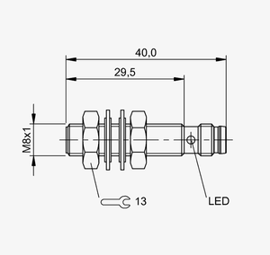 Sensor Inductivo Estable Original B-ALLUFF BES00CK BES M08EE-PSC20B-S49G-003 en Stock - Product Image 1