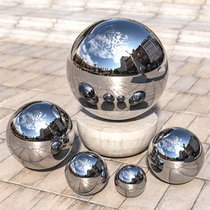 Bolas Reflectantes de Acero Inoxidable Pulido con Espejo, Adornos de Jardín, Bolas de Metal Huecas, 15cm, 20cm, 25cm y 30cm - Product Image 3