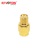 Fabricant de connecteurs coaxiaux RF Série SMA Connecteur rapide mâle vers femelle SMA Adaptateur droit