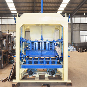 QT4-20 hydraulic semi automatic concrete cement brick block making machine in Libya - Product Image 1
