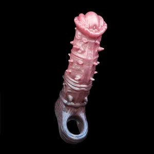 Fantasy Mutiertes Monster Spiked Horse Penis Kondom Silikon Männlicher Penis Ver größerer Verlängern Verdicken Paar Sex Leben Adult Sexspielzeug - Product Image 4