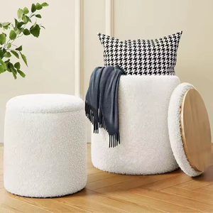 Factory's Latest Design <strong>Adjustable</strong> <strong>Stool</strong>/Ottoman Wooden Rainbow Multifunctional Storage Stackable Portable Hospital Hotel - Product Image 2