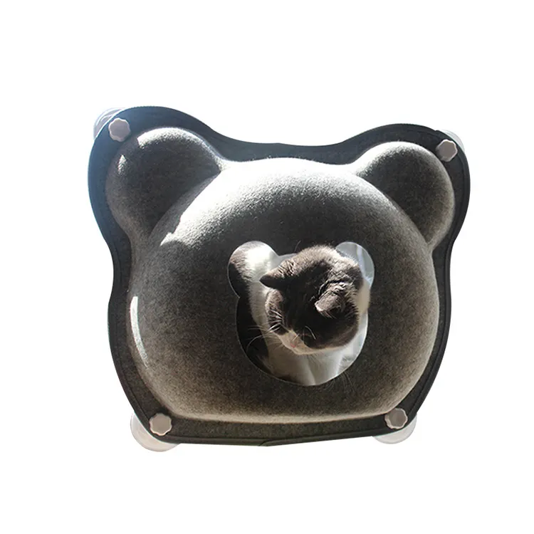 removable and washable hanging nest suction cup cat hammock tanning bed glass balcony window felt cat litter supplies