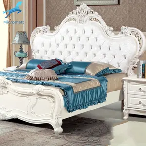 बेडरूम सेट फर्नीचर फ्रेम डबल राजा आधुनिक लकड़ी लक्जरी बिस्तर