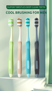 Hochwertige DuPont-Nylon zahnbürste, Kunststoff verpackung mit mittleren Borsten, hochwertige Qualität auf Lager Noch keine Bewertungen - Product Image 3