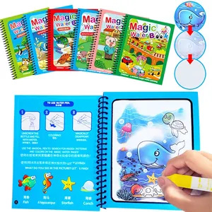 Wholesale Factory Price Custom Reusable Water Drawing Painting Book Magic Doodle Book For Children Toys Gifts