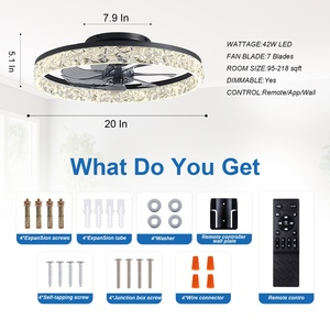 Modern Home Intelligent <b>Remote</b> Control Ceiling <b>Fan</b> USB/Gas Power App-Controlled Energy Saving Quiet Design Outdoor Use LED - Product Image 3