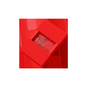 Double Opening Floating Jewelry Box Colorful Necklace Ring Earring Storage Display Box Dustproof Moisture Proof Rectangle - Product Image 2