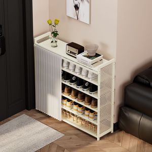<b>Shoe</b> <b>rack</b> for home use, multi-layer dustproof, <b>large</b>-capacity indoor storage, suitable for dormitories and rental apartments. - Product Image 3