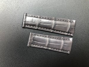 Accessoires de taille normale flexibles au design personnalisé Bracelet de montre en cuir d'alligator pour RX - Product Image 3