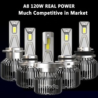 Ampoule de voiture 120W Offre Spéciale en usine 9005 HB3 9006 H11 H1 Canbus 12V Accessoires automobiles H3 H15 Kit H7 Lampe à LED H4 Phare à LED