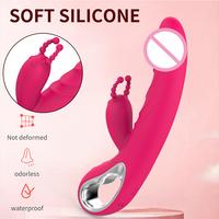2-in-1 G-Punkt Vibrator und Heizender Dildo Klitoris-Stimulator 12 Doppelte Vibration Weiblicher Masturbator Sexspielzeug für Paar-Vergnügen