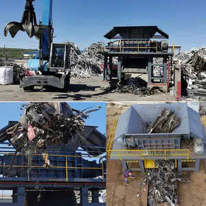 2024 Schroot Recyclingfabriek Afval Auto Aluminium Shredder Aluminium Recycling Machines