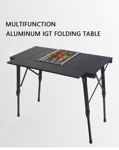 Modern Design Aluminum Alloy Tactical Outdoor Folding <b>Table</b> High Quality Modularized IGT <b>Table</b> for Beach Camping Use - Product Image 6