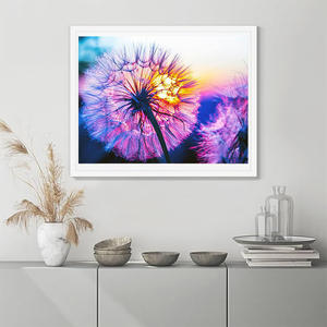 SONGWOOARTフラワーフルドリルDiyダイヤモンド刺繍タンポポラインストーンダイヤモンド絵画モザイクホーム装飾ギフトの写真 - Product Image 2