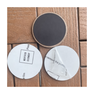 MDFSUB Aimants de sublimation modernes en bois de 3 pouces, vierges, circulaires, pour réfrigérateur, avec <span class=keywords><strong>film</strong></span> protecteur - Product Image 1