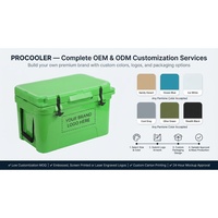 Glacière Rotomoulée Écologique en PE pour Glace Sèche, Isotherme 45qt, Logo Personnalisable, pour Sports de Plein Air, Aliments et Boissons