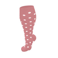 Chaussettes de compression logo personnalisé pour entraînement genou haut 7XL grande taille femmes hommes athlétique infirmière Extra large mollet large