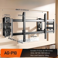 Nouveau design Support mural TV à mouvement complet Support TV robuste 32 "65" 86 "100" LED LCD Support TV pivotant