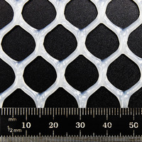 Maille de poulailler en plastique de couleur blanche et noire, filet d'élevage pour lapins et animaux
