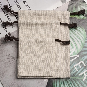Sacs d'emballage en coton écologique de haute qualité avec logo personnalisé Pochette à poussière cadeau en mousseline recyclable avec cordon de serrage - Product Image 6
