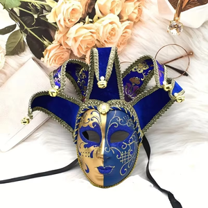 Masques de <span class=keywords><strong>carnaval</strong></span> vénitien à bas prix personnalisés HLC, masques de cloche vénitienne, masques de <span class=keywords><strong>carnaval</strong></span> de Mardi Gras, masques de bouffon pour hommes et femmes, <span class=keywords><strong>masque</strong></span> vénitien complet pour fête - Product Image 2
