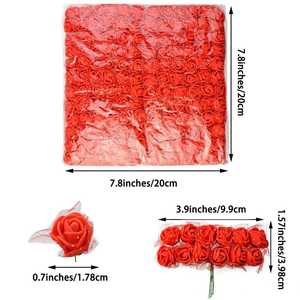 ดอกกุหลาบกลิตเตอร์ขายส่ง สีทองชมพูฟ้า คริสตัลโรสสุดหรู 520 ดอก สำหรับวันวาเลนไทน์ฉลองวันชิซี - Product Image 2