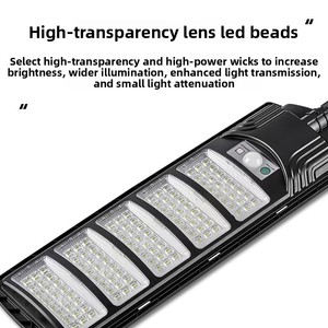 Lampadaires solaires tout-en-un à haute luminosité - LED IP65 - Télécommandés - <span class=keywords><strong>Éclairage</strong></span> <span class=keywords><strong>extérieur</strong></span> exclusif pour le commerce international - Product Image 3
