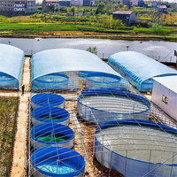 Équipement d'aquaculture personnalisé en tôle galvanisée, bassin à poissons, système d'élevage de poissons à eau courante simple, équipement d'élevage de poissons