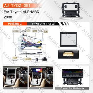 Cadre d'autoradio tactile avec <span class=keywords><strong>Carplay</strong></span>, écran 12,3 pouces pour ALPHARD 2008 RHD, kit de garniture de tableau de bord Android avec GPS intégré - Product Image 3