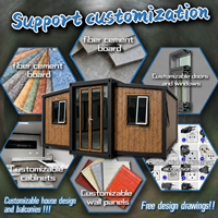 Maison conteneur extensible standard australien de 20 pieds, 2 chambres, préfabriquée, pour habitation en extérieur avec structure certifiée AS/NZS
