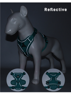 ペットハーネスとリーシュ犬トレーニングベスト反射ソフト無プル犬ペットハーネス工場価格調節可能 - Product Image 2