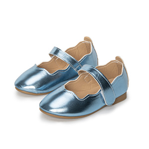 รองเท้าแฟชั่นส้นแบนสำหรับเด็กผู้หญิง, รองเท้าแฟชั่นสีพื้นพื้นนุ่มรองเท้าเจ้าหญิงพื้นเรียบสำหรับเด็ก - Product Image 6