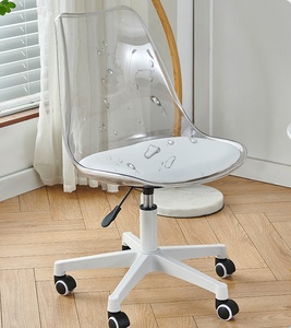 <span class=keywords><strong>Chaise</strong></span> de bureau moderne <span class=keywords><strong>à</strong></span> roulettes avec coque transparente, réglable en hauteur et pivotante, pour ordinateur - Product Image 6