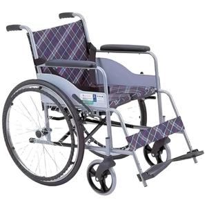 障害者用シートクッション電動車椅子用の高品質クロームフレーム付き軽量手動折りたたみ式スチール車椅子 - Product Image 3