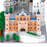 Zhe Gao Lezi arrivées enfants cadeau Architecture bricolage 3D modèle diamant briques jouets Mini nouveau cygne pierre château blocs de construction