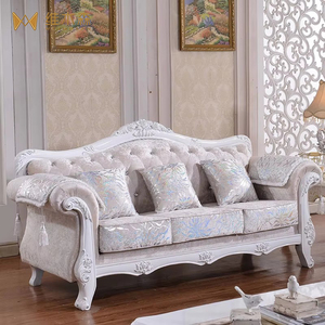 Stile europeo combinazione divano a tre persone in tessuto per piccoli appartamenti netto rosso salone di bellezza semplice soggiorno autonomo - Product Image 2