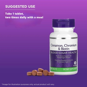 Таблетки корицы, хрома и биотина тройного действия под собственной торговой маркой для улучшения здоровья сахара в крови и антиоксидантов - Product Image 3