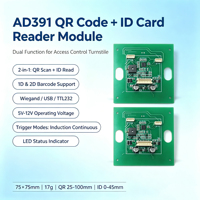 Lector de Tarjetas de Identificación con Código QR 2D AD391, Wiegand USB TTL232, Escáner de Control de Acceso Multiinterfaz, Gestión de Visitantes, en Stock